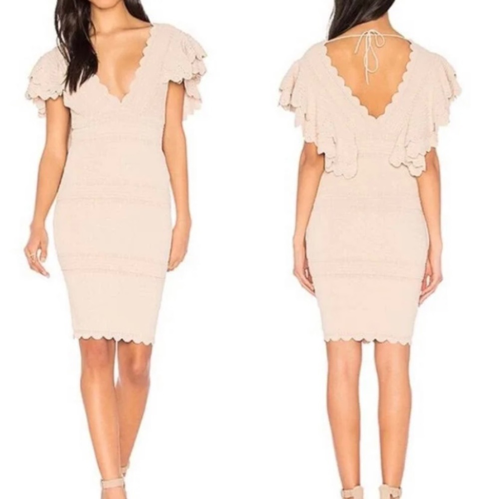 Ronny Kobo Rafaela dress in stone